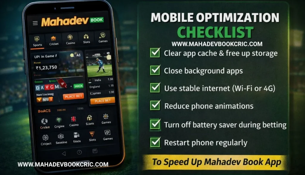 How to Speed Up Mahadev Book App on Slow Smartphones