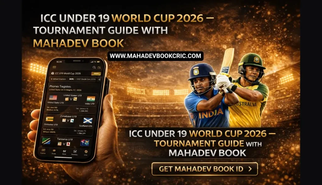 ICC Under 19 World Cup 2026 Tournament Guide with Mahadev Book