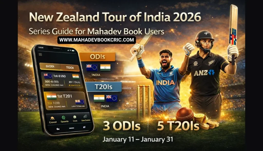 New Zealand Tour of India 2026 Guide for Mahadev Book Users